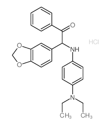 2-benzo[1,3]dioxol-5-yl-2-[(4-diethylaminophenyl)amino]-1-phenyl-ethanone Structure