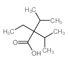 2-ethyl-3-methyl-2-propan-2-yl-butanoic acid结构式