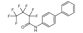 2,2,3,3,4,4,4-heptafluoro-N-(4-phenylphenyl)butanamide Structure