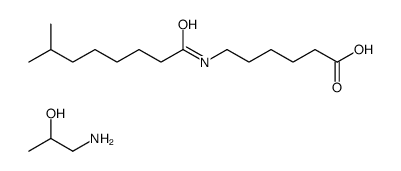 1-aminopropan-2-ol,6-(7-methyloctanoylamino)hexanoic acid结构式