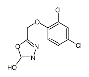 5-[(2,4-dichlorophenoxy)methyl]-3H-1,3,4-oxadiazol-2-one结构式