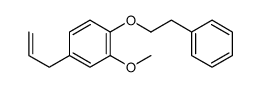 Benzene, 2-methoxy-1-(2-phenylethoxy)-4-(2-propenyl)- structure