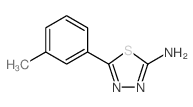 5-间甲苯-1,3,4-噻二唑-2-胺结构式