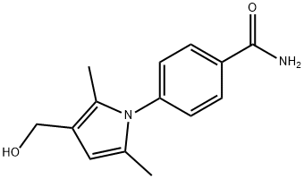 4-[3-(hydroxymethyl)-2,5-dimethyl-1h-pyrrol-1-yl]-benzamide结构式