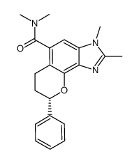 (8S)-N,N,2,3-tetramethyl-8-phenyl-3,6,7,8-tetrahydrochromeno[7,8-d]imidazole-5-carboxamide结构式