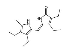 3,4-diethyl-5-(3,4-diethyl-5-methylpyrrol-2-ylmethylidene)-3-pyrrolin-2-one Structure
