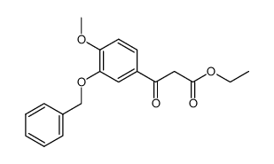 ethyl 2-(3-benzyloxy-4-methoxybenzoyl) acetate结构式