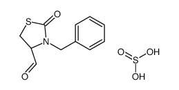 (4R)-3-benzyl-2-oxo-1,3-thiazolidine-4-carbaldehyde,sulfurous acid Structure