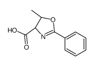 4-Oxazolecarboxylicacid,4,5-dihydro-5-methyl-2-phenyl-,(4S-trans)-(9CI) structure