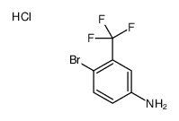 4-bromo-3-(trifluoromethyl)aniline,hydrochloride结构式
