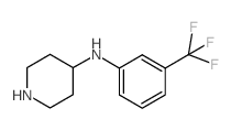PIPERIDIN-4-YL-(3-TRIFLUOROMETHYL-PHENYL)-AMINE结构式