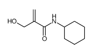 N-cyclohexyl-2-(hydroxymethyl)acrylamide结构式