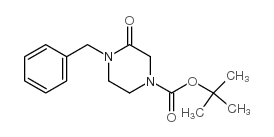 4-BENZYL-3-OXOPIPERAZINE-1-CARBOXYLIC ACID TERT-BUTYL ESTER structure