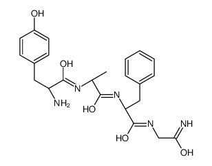 tyrosyl-alanyl-phenylalanyl-glycinamide结构式
