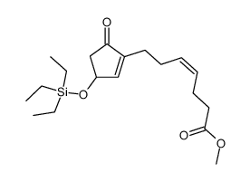 (+/-)-methyl 7-[3-[(triethylsilyl)oxy]-5-oxo-1-cyclopenten-1-yl]-4(Z)-heptenoate Structure