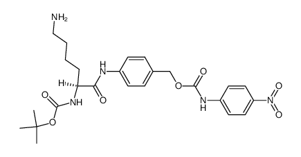 [p-[Nα-[(tert-butyloxycarbonyl)lysyl]amido]benzyloxycarbonyl]-p'-nitroanilide Structure