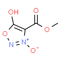 1,2,3-Oxadiazole-4-carboxylicacid,5-hydroxy-,methylester,3-oxide(9CI) Structure