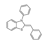 2-Benzyliden-2,3-dihydro-3-phenylbenzothiazol Structure