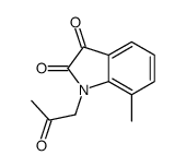 7-methyl-1-(2-oxopropyl)indole-2,3-dione Structure