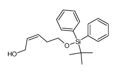 (Z)-5-(2,2-dimethyl-1,1-diphenyl-1-silapropoxy)pent-2-en-1-ol结构式
