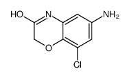 6-amino-8-chloro-2H-1,4-benzoxazin-3(4H)-one(SALTDATA: FREE)结构式
