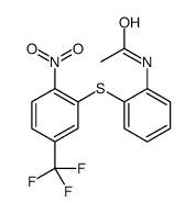 N-[2-[2-nitro-5-(trifluoromethyl)phenyl]sulfanylphenyl]acetamide结构式
