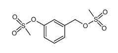 3-[(methylsulfonyl)oxy]benzyl methanesulfonate结构式