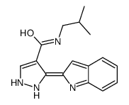 3-indol-2-ylidene-N-(2-methylpropyl)-1,2-dihydropyrazole-4-carboxamide结构式