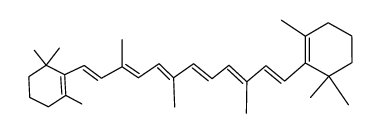 1,12-Bis(2,6,6-trimethylcyclohex-1-enyl)-3,6,10-trimethyldodeca-1,3,5,7,9,11-hexaene Structure