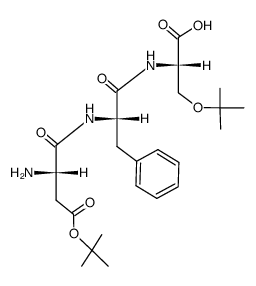 H-Asp(OBu-t)-Phe-Ser(Bu-t)-OH Structure