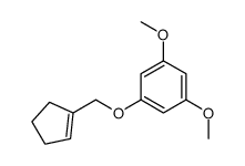 1-(cyclopenten-1-ylmethoxy)-3,5-dimethoxybenzene结构式