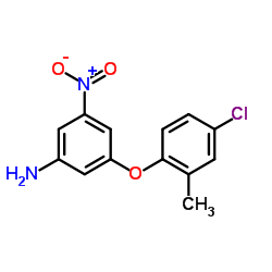 3-(4-Chloro-2-methylphenoxy)-5-nitroaniline结构式