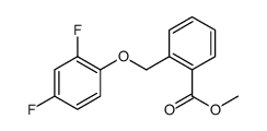 2-(2,4-DIFLUORO-PHENOXYMETHYL)-BENZOIC ACID METHYL ESTER结构式