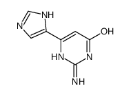 4(1H)-Pyrimidinone,2-amino-6-(1H-imidazol-4-yl)- (9CI) Structure