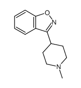 3-(1-methyl-4-piperidinyl)-1,2-benzisoxazole结构式
