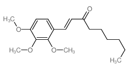 1-(2,3,4-trimethoxyphenyl)non-1-en-3-one Structure