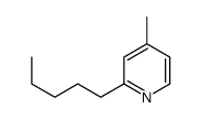 4-methyl-2-pentylpyridine结构式