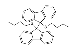 9,9'-bis(butylthio)-9H,9'H-9,9'-bifluorene Structure