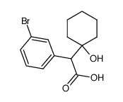 (3-bromophenyl)(1-hydroxycyclohexyl)acetic acid Structure
