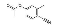 4-acetoxy-2-methyl-benzonitrile结构式