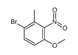 1-Bromo-4-methoxy-2-methyl-3-nitrobenzene Structure
