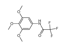 2,2,2-trifluoro-N-(3,4,5-trimethoxyphenyl)acetamide结构式