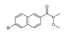 6-bromo-N-methoxy-N-methyl-2-naphthamide结构式