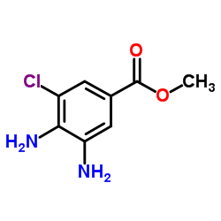 Methyl 3,4-diamino-5-chlorobenzoate结构式