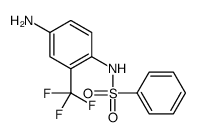 N-[4-amino-2-(trifluoromethyl)phenyl]benzenesulfonamide Structure