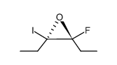 trans-2,3-Diethyl-2-fluor-3-iodoxiran结构式