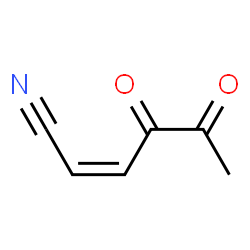 2-Hexenenitrile, 4,5-dioxo-, (Z)- (9CI) Structure