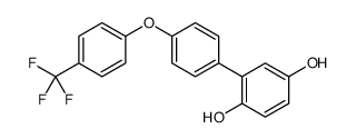 2-[4-[4-(trifluoromethyl)phenoxy]phenyl]benzene-1,4-diol结构式