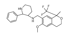 (2S,3S)-N-(((R)-6-Methoxy-1-Methyl-1-(trifluoromethyl)isochroMan-7-yl)Methyl)-2-phenylpiperidin-3-amine结构式