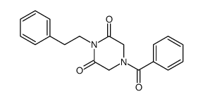 4-benzoyl-1-(2-phenylethyl)piperazine-2,6-dione结构式